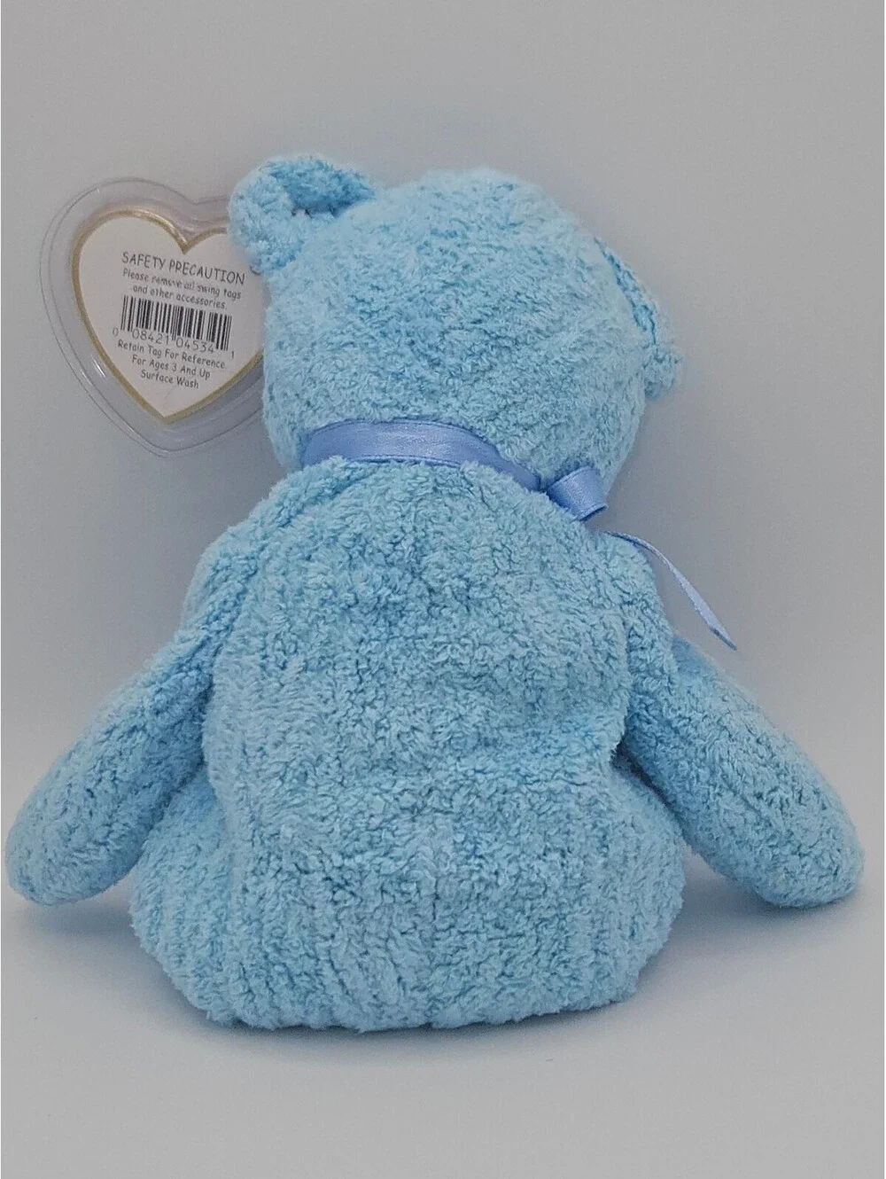 Ty Beanie Baby Baby Boy Bear Blue Plush Stork Embroidered 2004